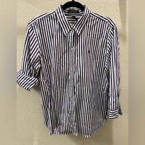 Lauren Ralph Lauren Button Down Shirt - 3/4 Sleeve - XL - lightly used